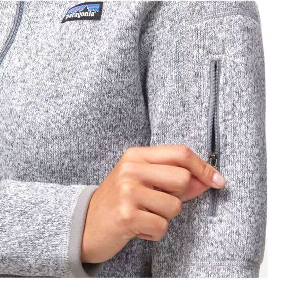 Patagonia Women's Better Sweater Quarter Zip Fleece Small Gray Pullover - Picture 7 of 13